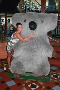 Christine Hugging a Koala